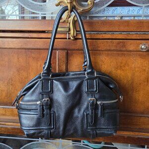 Intact Black Leather Cole Haan Shoulder Bag